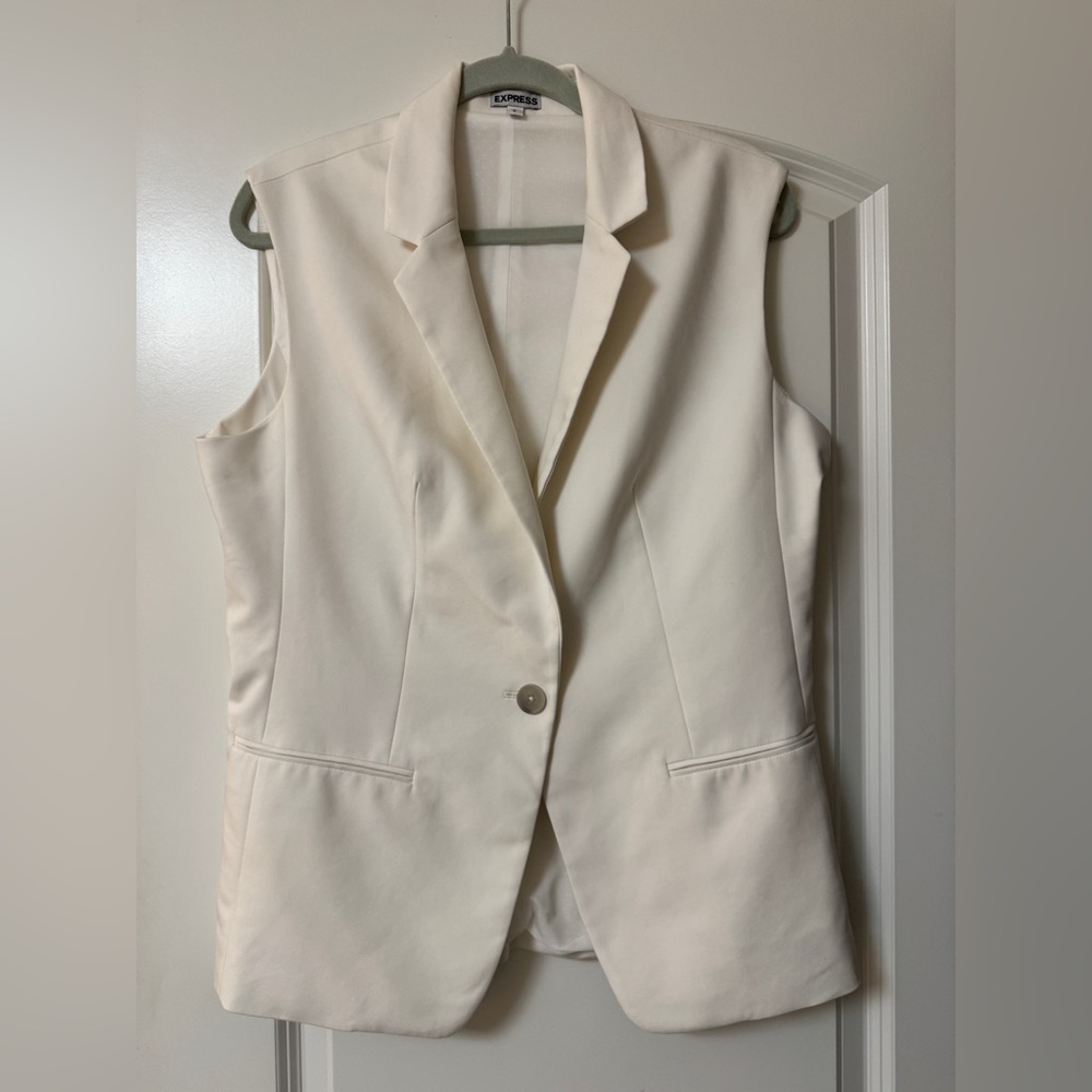 Express vest, white, size L